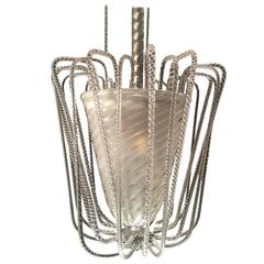Charming Murano Chandelier by Barovier & Toso, 1940s 7