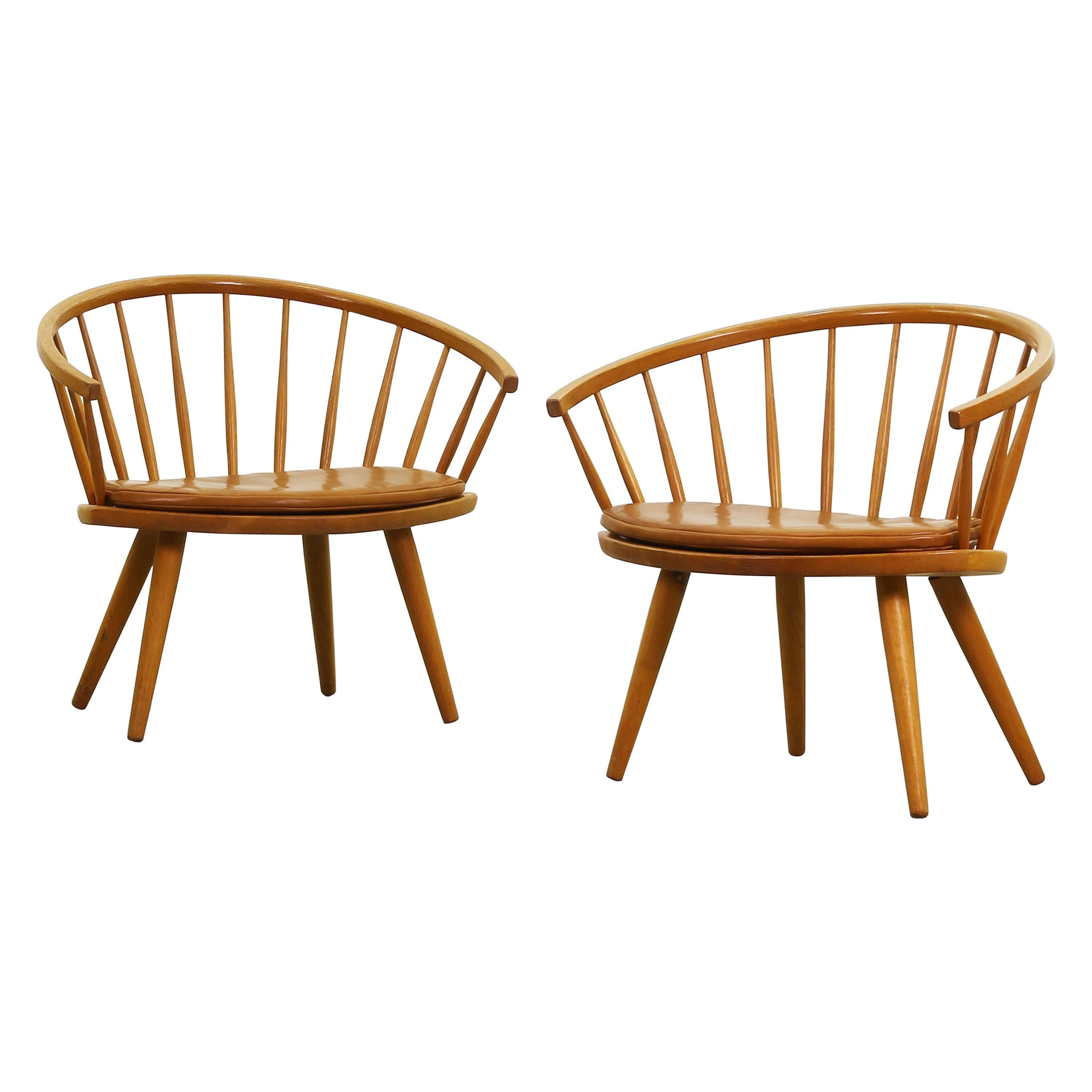 Beautiful Pair of Lounge Easy Chair by Yngve Ekström for Stolab