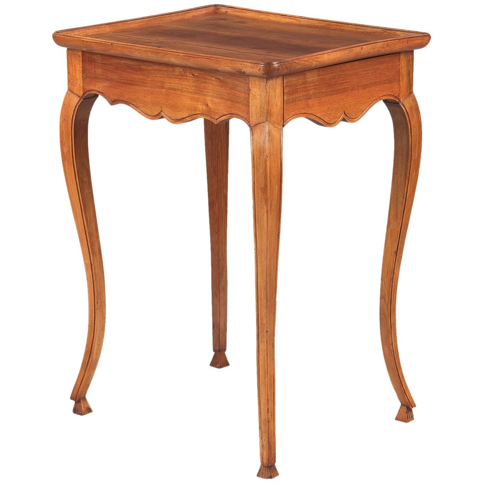French Louis XV Style Walnut Side Table, circa 1920s