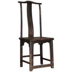 Old Chinese Oak Chair from the 19th Century Old Chinese Oak Chair from the 19th Century