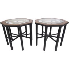 Vintage Pair of Mastercraft Style End Tables