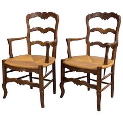 Pair of Country French Chairs