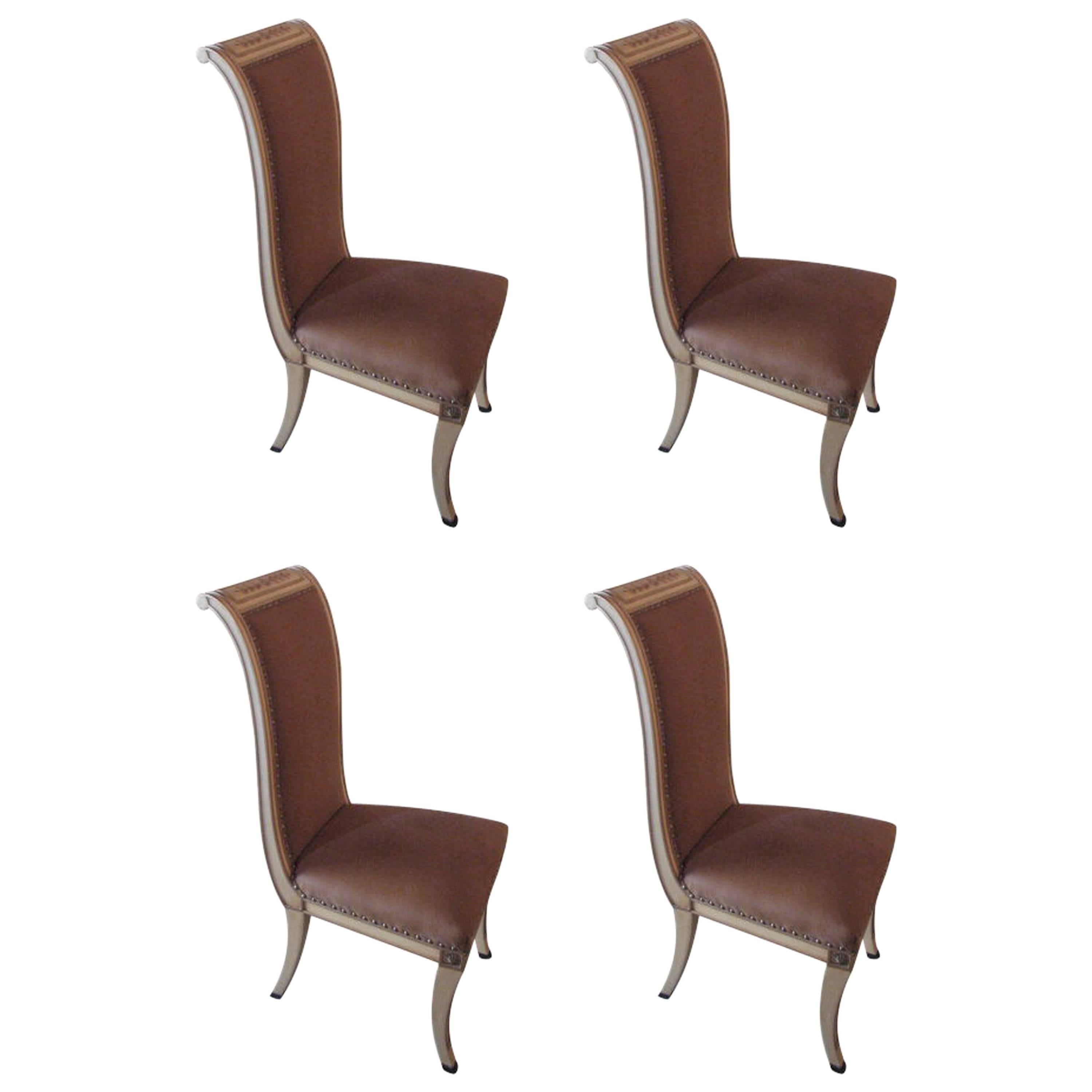 ON SALE Chairs Set of Four Late 19th Century Italian For Sale
