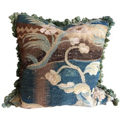 Lovely 17th Century Verdure Tapestry Cushion