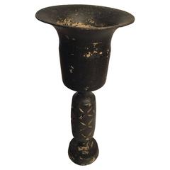Rare Chinese Neolithic Longshan Culture Black "Egg-Shell" Pottery Stem Cup