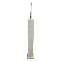 Modern Travertine Marble Column Floor Lamp by Raymor 11