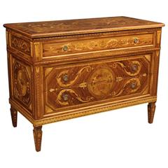 20th Century Italian Inlaid Dresser in Louis XVI Style