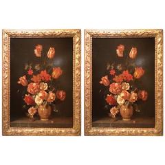Pair of Still Life Paintings, Oil on Copper, Holland, 19th Century