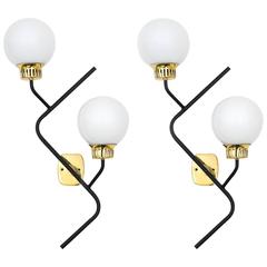 Pair of Modernist Stilnovo Sconces, 1950s 8