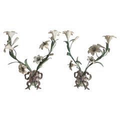 Decorative Lily Wall Sconces