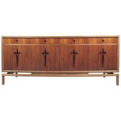 Mid-Century Fleur-de-Lis Storage Credenza by Edmond Spence 2