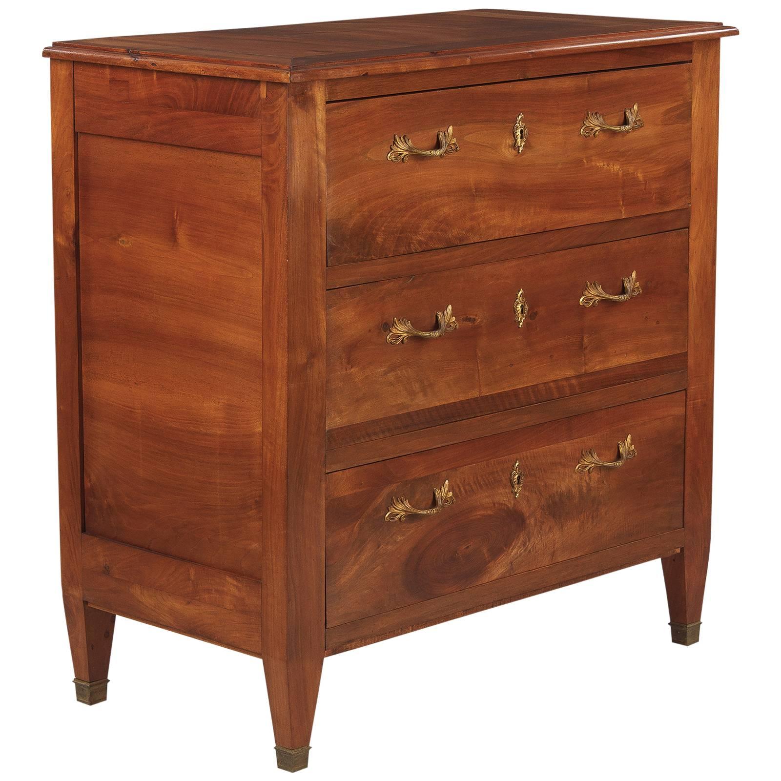 French Directoire Style Cherrywood Chest of Drawers, circa 1930s