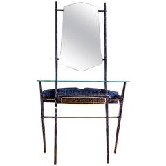Beautiful Vintage Console with Mirror Covered with Glass Mosaic 2