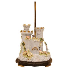 Antique 19th Century English Pastille/ Incense Burner, Model of Warwick Castle