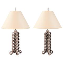 Pair of Table Lamps by Laurent Chauvat, France, 2016 9