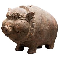 Antique Majapahit Terracotta "Piggy Bank" from Indonesia