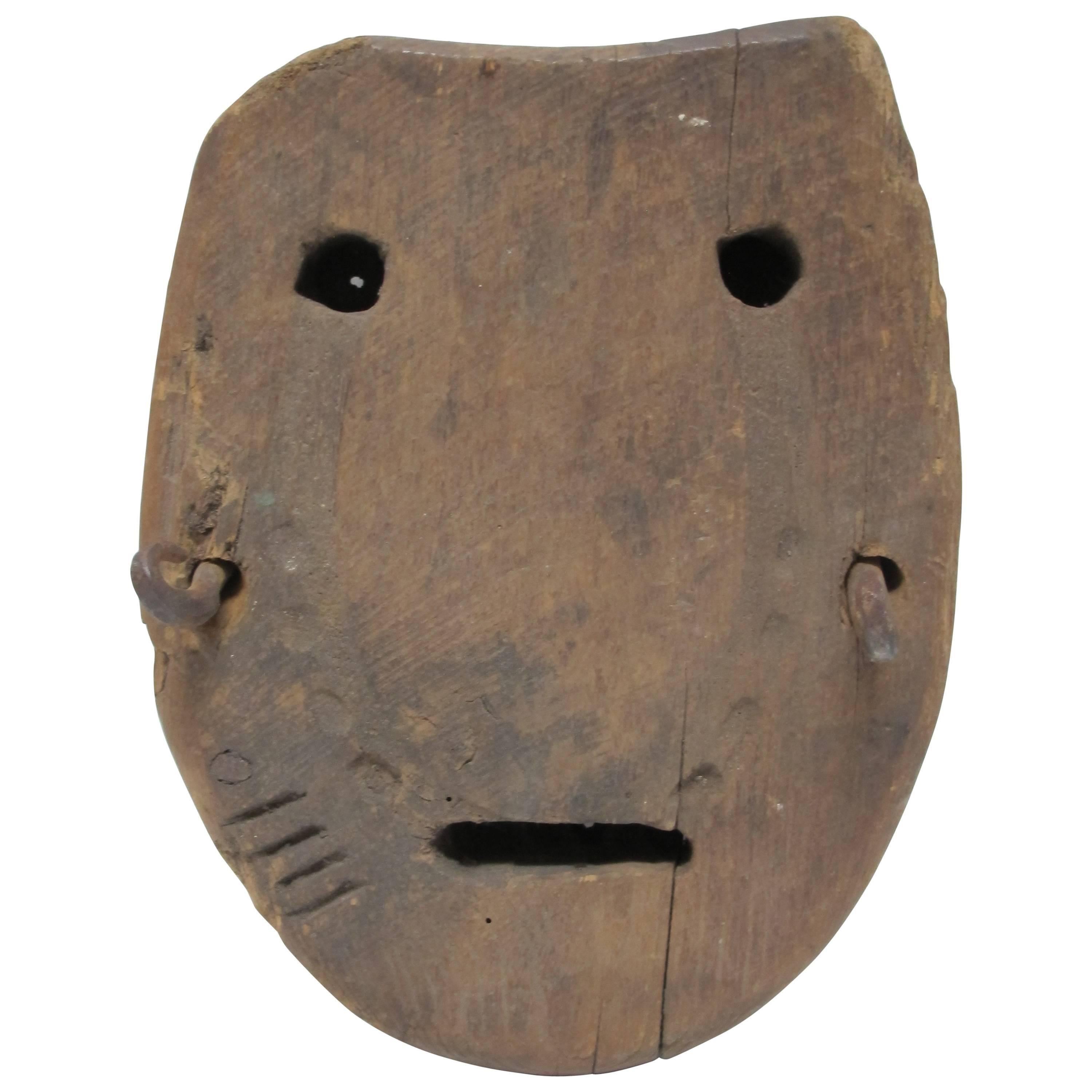 Wood Horse Bog Shoe Mask Image