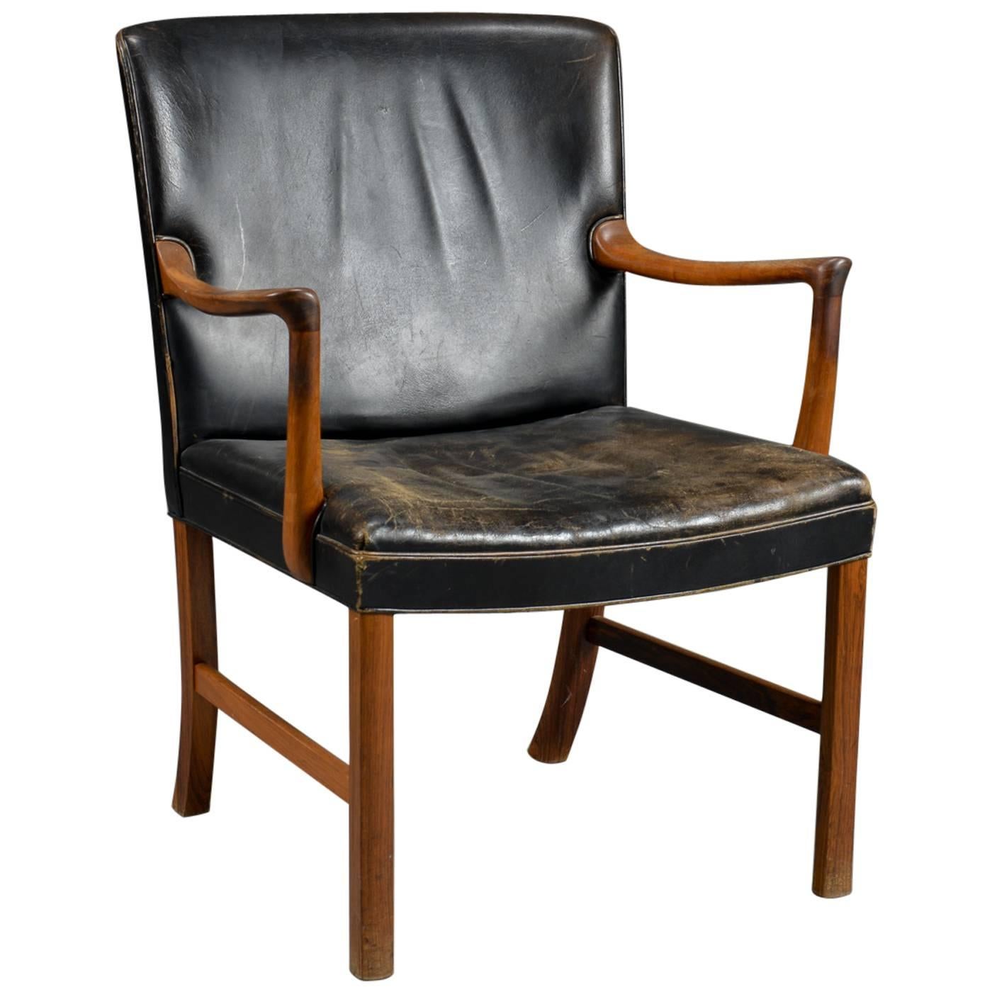 Ole Wanscher Rosewood Armchair For Sale