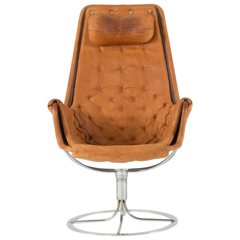 Cognac Leather "Jetson" by Bruno Mathsson at 1stDibs
