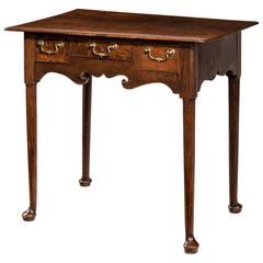 George I Period Oak Lowboy 1