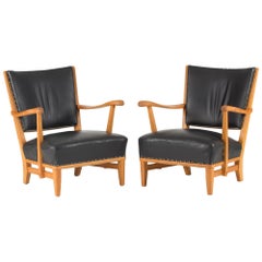 Pair of Lounge Chairs by Elias Svedberg