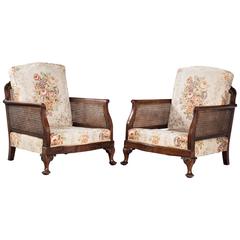 Pair of Early 20th Century Bergere Chairs 4