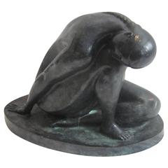 "Bronze I/VII" 1996 Bronze Sculpture by Victor Hugo Castadenda
