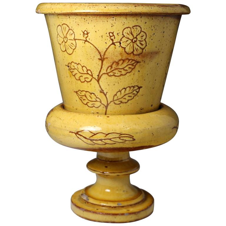 Antique Fremington Pottery Devon Planter and Stand Mid19th Century