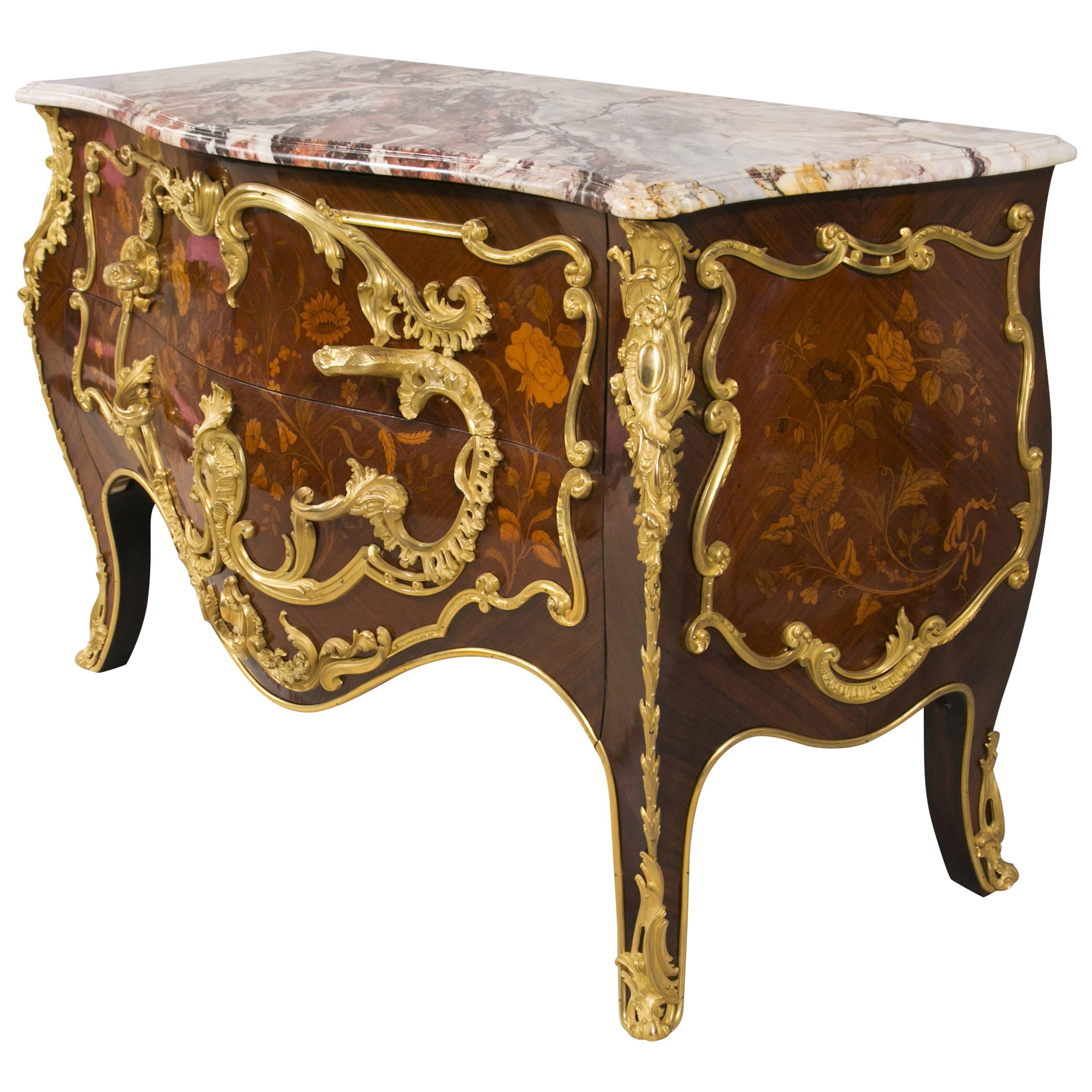 Louis XV Style Salamander Commode from the 19th Century