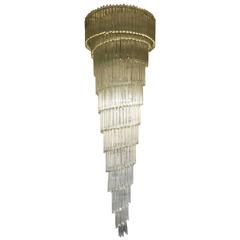 Exceptional Large Chandelier by Venini, 1970