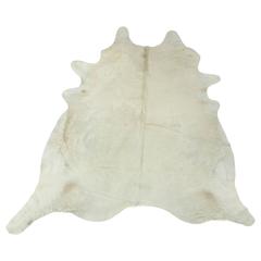 Used Contemporary White Brazilian Cowhide Rug, 2016