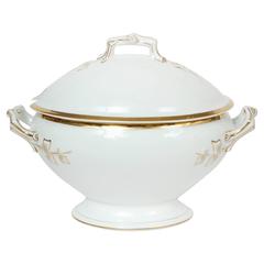 Limoges French Porcelain 22-Karat Gold Trimmed Tureen