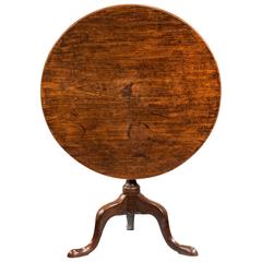 Late 18th Century Mahogany Tilt Table 1