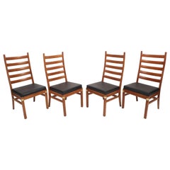 Chaises Tan Si du milieu du siècle dernier par Hickory Manufacturing Company