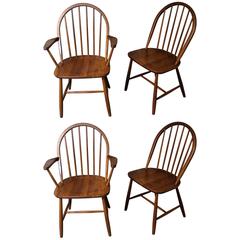 Four Erik Ole Jorgensen Danish Teak Dining Chairs for Tarm Stole Mobelfabrik