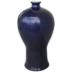Antique Cobalt Blue Prunus Vase, circa 1900s