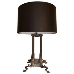 Neoclassical French Bronze Table Lamp