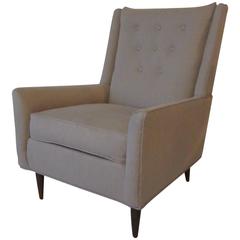 Paul McCobb Styled Upholstered Lounge Chair