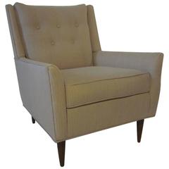 Paul McCobb Styled Upholstered Lounge Chair