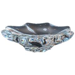 Vintage Crystal Cadix Ashtray Signed Baccarat