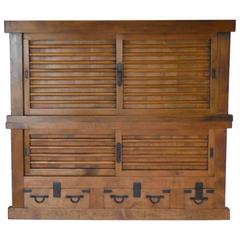 19th Century Japanese Double Tansu  Storage Cabinet