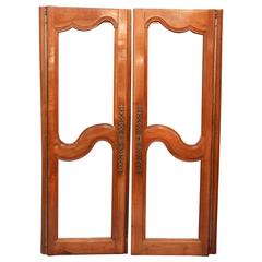 Pair of Cherry Armoire Doors