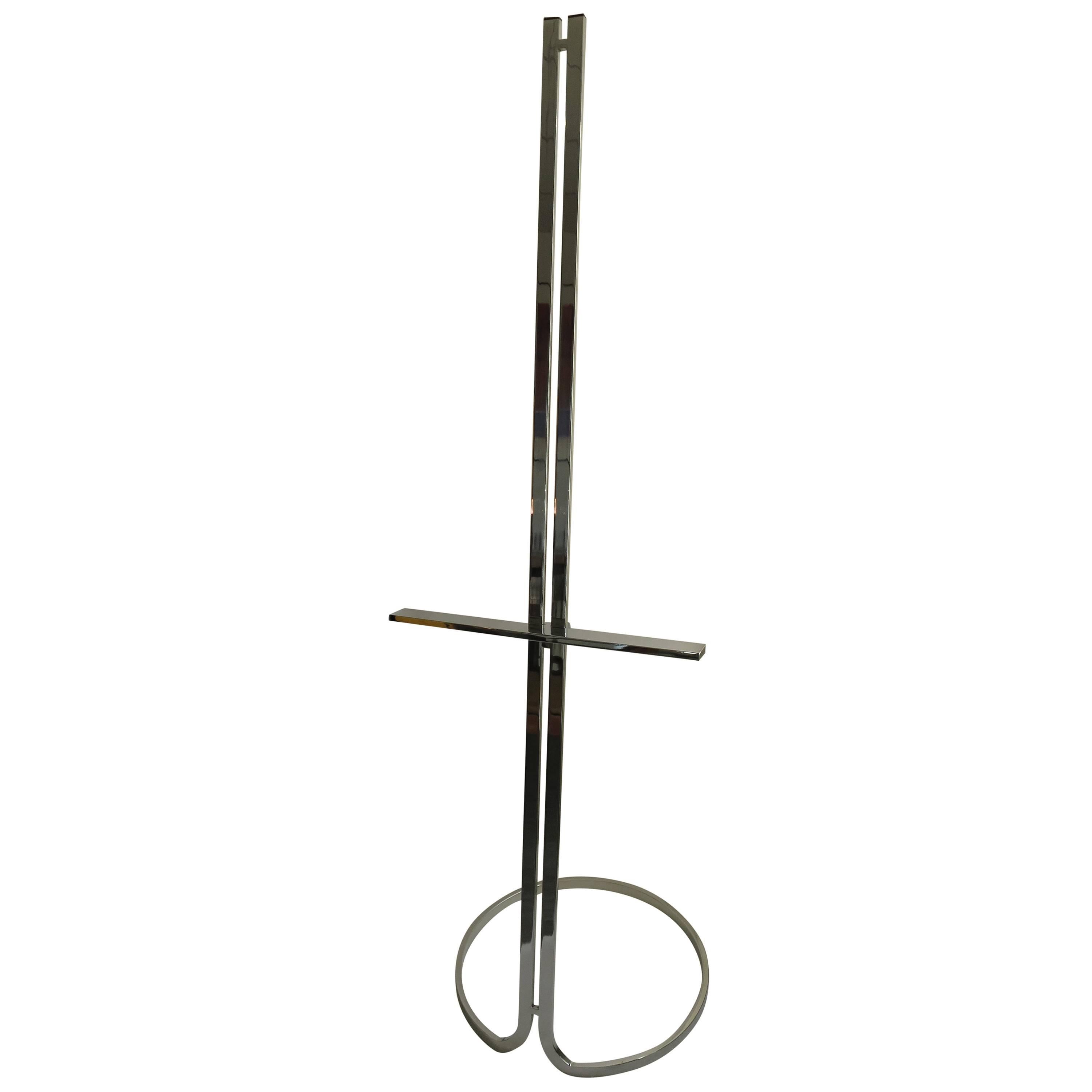 1970s Chrome Easel in the Manner of Milo Baughman For Sale