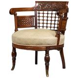 Late 19th Century Mahogany Tub Chair