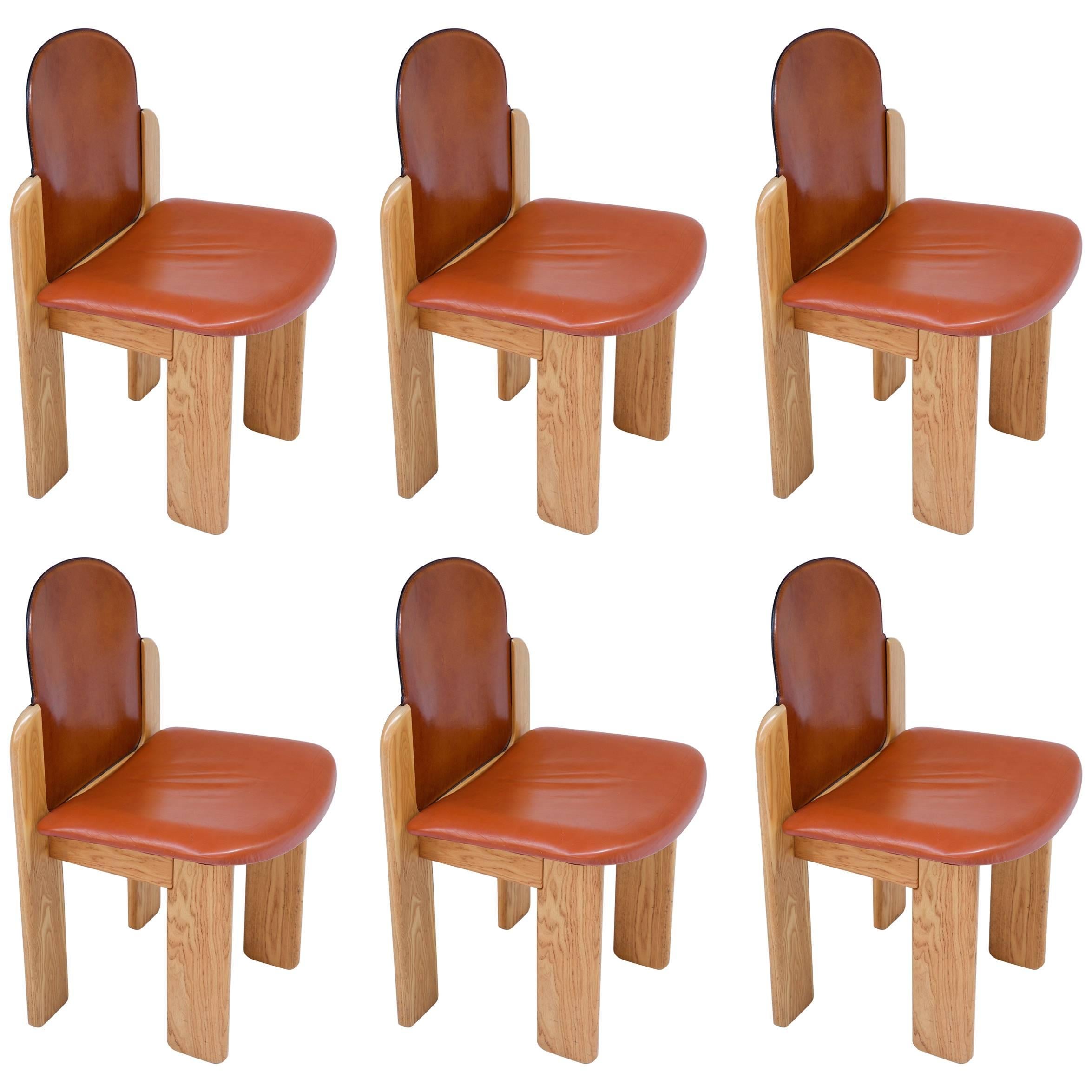 Set of Six Dining Chairs by Silvio Coppola for Fratelli Montina For Sale