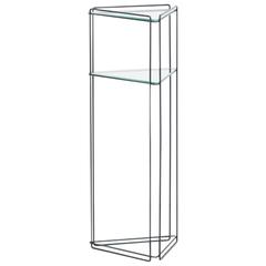 Max Sauze Black Display Stand/Side Table France, 1960s