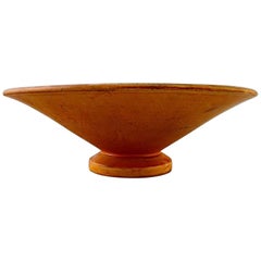 Kähler, Denmark, Large Glazed Stoneware Bowl, 1940s