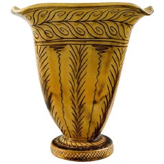 Kähler, Denmark, Glazed Stoneware Vase, 1930s-1940s