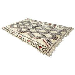 Large Moroccan Beni Ourain Vintage Rug