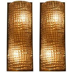 Pair of Murano Glass Wall Sconces, Italy